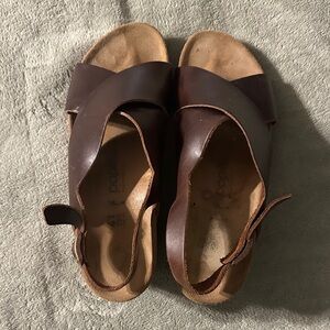 Brown Papillio Leather Sandals